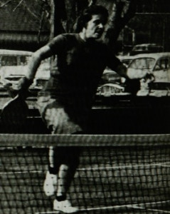 Madge Beck playing at Fox Meadow Tennis Club, Scarsdale, NY