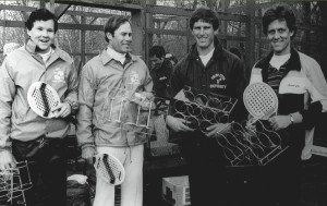 1982 Men’s Nationals (left to right): Steve Baird and Rich Maier (winners) with Bob Kleinert and Doug Russell (finalists)