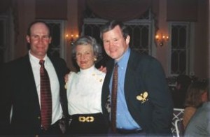 Rich Maier, Buffy Briggs, and Steve Baird at the induction ceremony