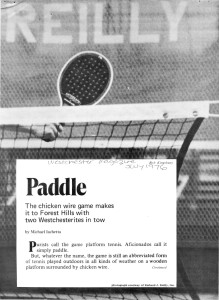 Paddle: The chicken wire game makes it to Forest Hills with two Westchesterites in tow (Kingsbury and Mangan)